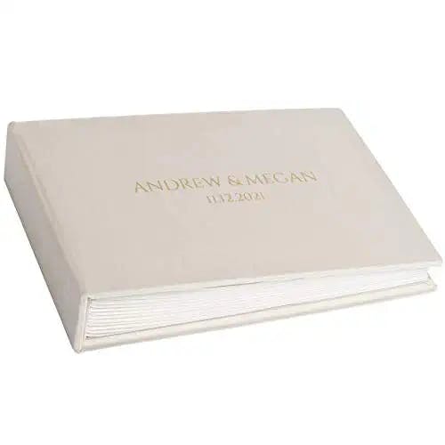 Arcoalbum Polaroid Guest Book, Instax Wedding Guest Book, Polaroid Guest Book with Pockets, Handmade Velvet Guestbook