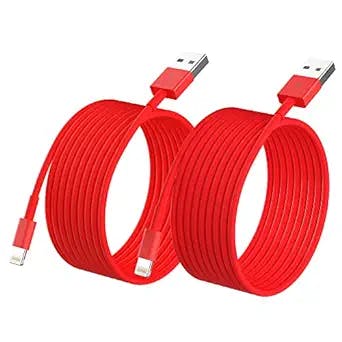 iPhone Charger, [Apple MFi Certified] 2Pack 6ft Fast Lightning Cable for Long iPhone Cable Cord, Apple Charging Cable Cord for iPhone 12/11 Pro/11/XS MAX/XR/8/7/6s/6/5S/SE iPad/Air Original Red