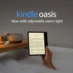 Kindle Oasis – With 7” display and page turn buttons – Wi-Fi + Free Cellular Connectivity, 32 GB, Graphite
