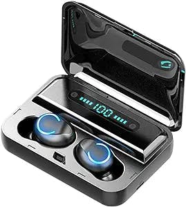 FEDRUI Wireless Earbuds, Bluetooth 5.0 Headphones Earphones with Charging Case, in Ear Headset, Stereo Earphones Earbuds for Gym Exercises, Audio Books, Watching TV