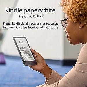 International Version – Kindle Paperwhite Signature Edition (32 GB) – With a 6.8" display, wireless charging, and auto-adjusting front light – Without Lockscreen Ads – Black