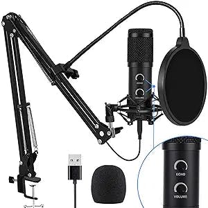 Level Up Your Sound Game with the Upgraded USB Condenser Microphone