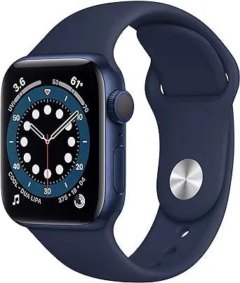Apple Watch Series 6 (GPS, 40mm) - Blue Aluminum Case with Deep Navy Sport Band